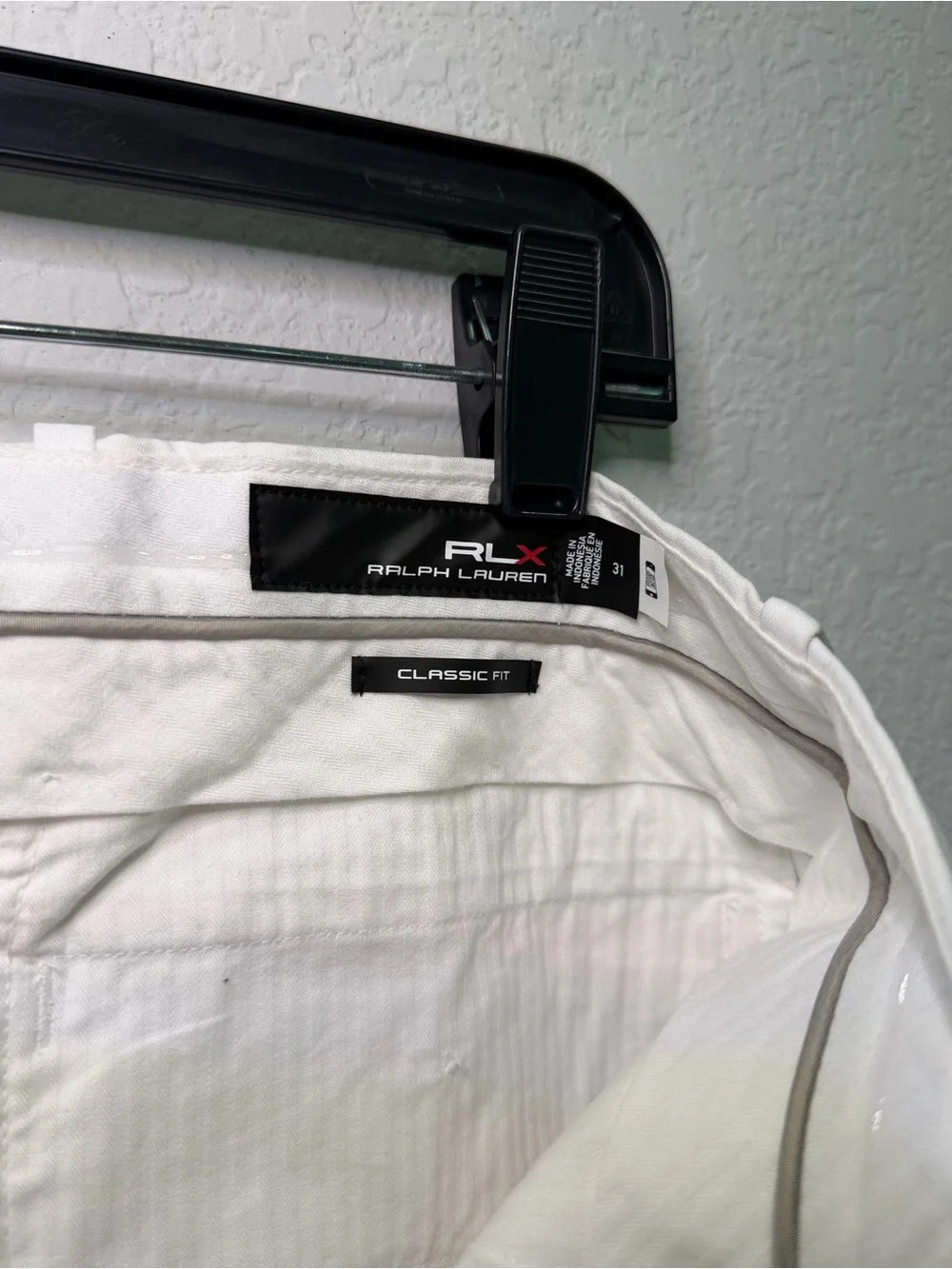 RLX Ralph Lauren Men's White Performance Golf Shorts - Size 31